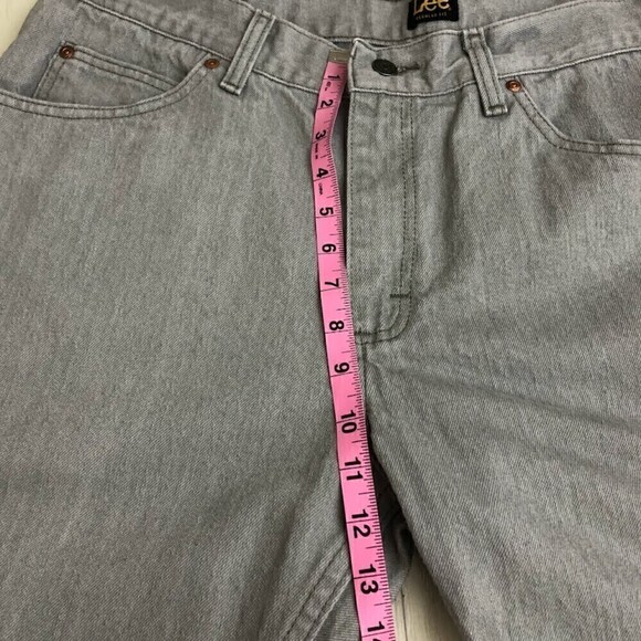 Lee Regular Fit Men's Gray Denim Jeans Straight Leg 38 x 29 Zip Closure Pants - Picture 9 of 10